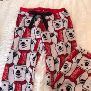 Fuzzy pajama bottoms